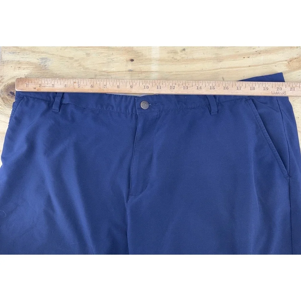 Adidas Men's 365 Golf Shorts Size 42 Navy Blue‎ Stretch Waistband